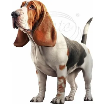 Textilní nažehlovací páska Dante Nažehlovačka Baset - 5 x 6 cm