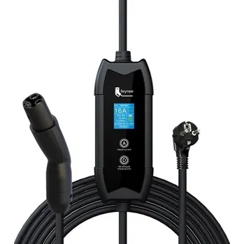 Polep vozidla Přenosná nabíječka elektromobilů feyree 3,5 kW TS-NACS 16A 220V s LCD displejem Nastavitelná nabíjecí stanice pro Tesla vozy
