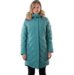 Dámský zimní kabát Northfinder RAELYNN XS Tyrkysová, Hnědá