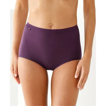 Kalhotky Maxi kalhotky Sloggi Basic+, sada 3+1 zdarma šedá+švestková+růžová+lila 48