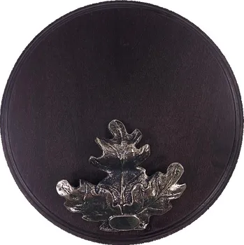 Dřevo Novák Podložka pod trofej č.314 - černá+stříbrný list velký