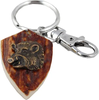 Zubíček Divočák (parohová klíčenka erb)
