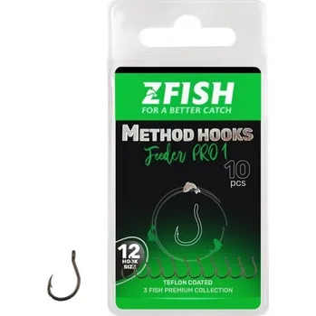 Rybářský háček ZFISH - Háčky Method Feeder PRO 1 vel. 6 10 ks