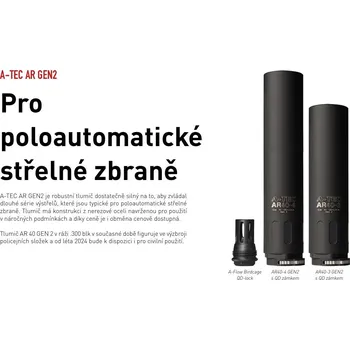 Příslušenství pro sportovní střelbu A-TEC Tlumič výšlehu A-TEC, A-FLOW Birdcage QD Lock, pro tlumiče A-FLOW a AR, na závit 5/8"-24