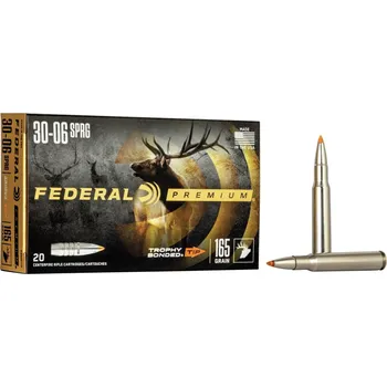 Sportovní střelba Federal Náboj kulový Federal, Premium Vital Shok, .30-06 Spr., 165GR (10,69g), Trophy Bonded Tip