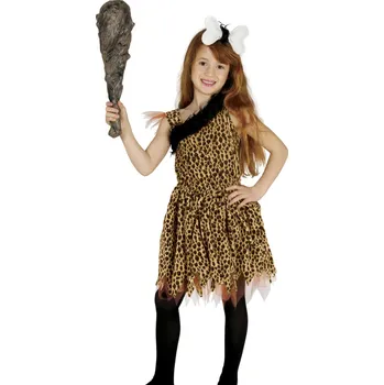 Karnevalový kostým Guirca Dětský dívčí kostým - Jeskynní holka Velikost - děti: M