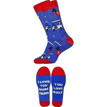 Pánské ponožky Ostatní Golfové ponožky modro-červené