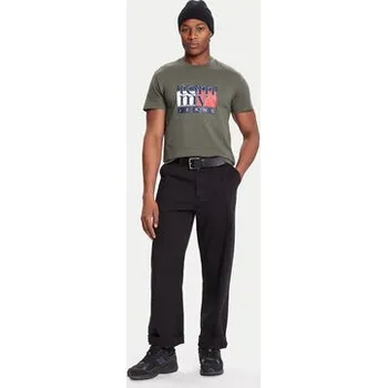 Tommy Jeans T-Shirt DM0DM21977 Khaki Regular Fit L