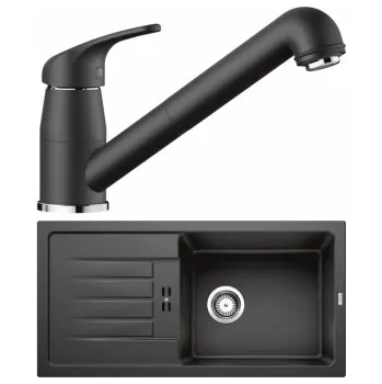 Granitový dřez Blanco Set 11-B 25 Favum XL 6 S Antracit + Daras-S Antracit