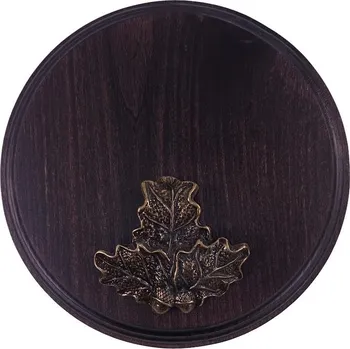 Dřevo Novák Podložka pod trofej č.313 - černá+ bronzový list malý