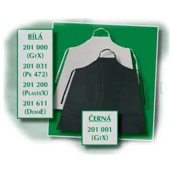 Pracovní zástěra Jelínek-Galanaterie s.r.o. Zástěra GTX120x82 lesk Barva: bílá