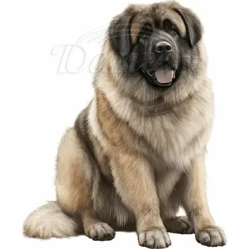 Textilní nažehlovací páska Dante Nažehlovačka Kavkazský pastevecký pes - 10 x 12 cm