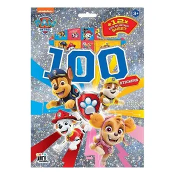 Slovenský jazyk 100 samolepiek s maľovankovými listami Labková patrola