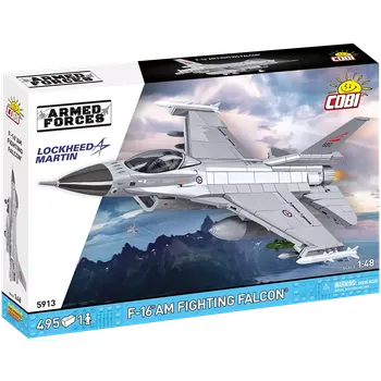 Stavebnice COBI Americký víceúčelový stíhací letoun F-16 AM Fighting Falcon COBI 5913 - Armed Forces 1:48