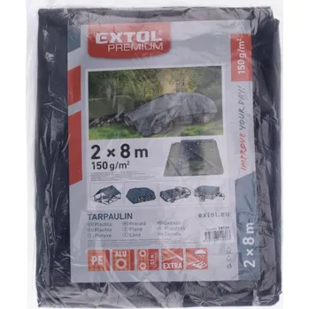 Krycí plachta plachta PE nepromokavá silná 150g/m2, 2x8m, PE