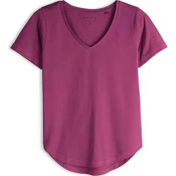 GATE Základní bavlněné tričko s výstřihem do V 36 625-0387/670