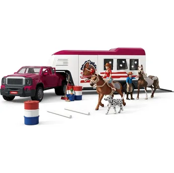 Figurka Schleich Horse club truck Lakeside s přívěsem pro koně