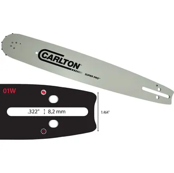 Pilová lišta Přechodová vodící lišta CARLTON Super Pro 15", .3/8", 1,5 mm