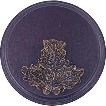 Dřevo Novák Podložka pod trofej č.311 - černá+bronzový list malý