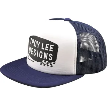 Módní doplněk kšiltovka lifestyle unisex TROY LEE DESIGNS TRUCKER SNAPBACK STAMP VINTAGE WHITE / NAVY