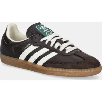 Pánská obuv Tenisky adidas Originals Samba OG pánské, hnědá barva, JR0891 89X, EUR 36