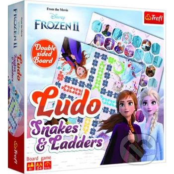 Desková hra Ledové království II 2v1: Člověče, nezlob se a Hadi a žebříky - Trefl Trefl