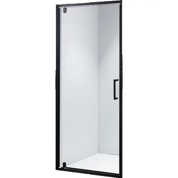 Sprchové dveře BPS-koupelny Sprchové dveře HYD-ZOB 80 černá/transparent pro instalaci do niky - bez vaničky