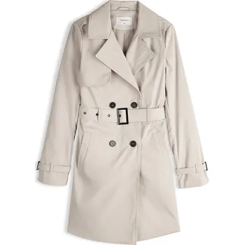 Dámský kabát GATE Dvouřadý trenčkot s páskem 44 625-0234/812