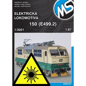 Modelová železnice Elektrická lokomotiva řady 150 (1:87) - laserem řezané díly