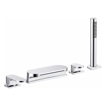 Vodovodní baterie Vanová baterie Ravak Chrome CR025.00 se sprchovým setem chrom X070073