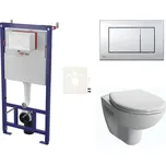 Cenově zvýhodněný závěsný WC set SAT do lehkých stěn / předstěnová montáž+ WC Vitra Normus SIKOSSNOR21K