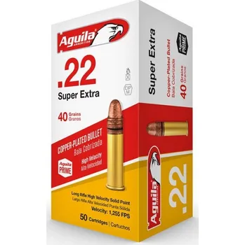 Sportovní střelba Aguila Ammunition Náboj kulový Aguila, Super Extra HV, .22LR, 40GR, (2,6g), poměděnná HV SP, 1B220328