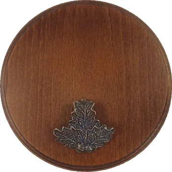 Dřevo Novák Podložka pod trofej č.326 - kaštan+bronzový list malý