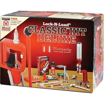 Příslušenství pro sportovní střelbu Hornady Přebíjecí lis Hornady, Lock-N-Load, Deluxe kit, sada pro přebíjení