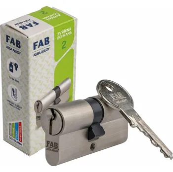 Vložka do dveří Stavební cylindrická vložka FAB 2 HOME (2H.00/DNs 30+40 / 3 klíče / nikl-satin / 1ks)