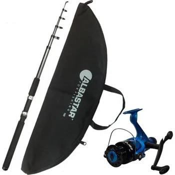 Rybářský prut Albastar Dětský Set Prut 2,1m + Naviják + Pouzdro