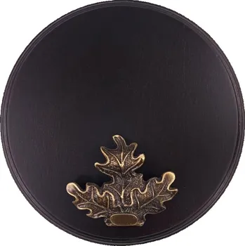 Dřevo Novák Podložka pod trofej č.326 - černá+ bronzový list velký