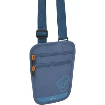 Ledvinka Go Travel skrytá kapsa na krk RFID Passport Pouch blueberry