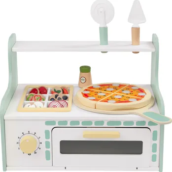 Pec na pizzu lupilu® Dřevěný zmrzlinářský vozík / pec na pizzu (pec na pizzu)