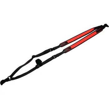 Sportovní střelba řemen (kšandy) NIGGELOH - Dvojitý, na zbraň, neopren, STD zámek, oranžový (0111 00068)