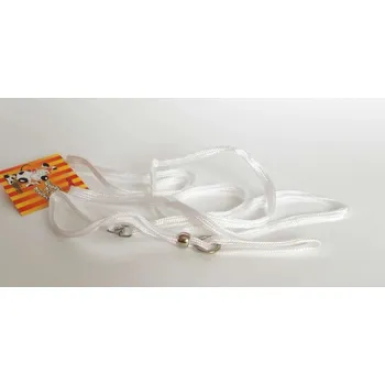 Vodítko pro psa Předváděcí vodítko ploché černé/bílé 5mm x 120cm