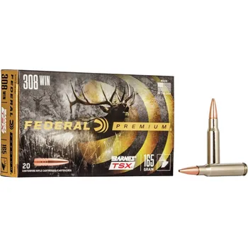 Náboj kola Federal Náboj kulový Federal, Premium Vital Shok, .308 Win., 165GR (10,6g), Barnes Triple Shok