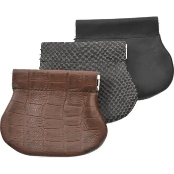 Peněženka Zubíček Kožená peněženka na mince Barevná varianta: šedá