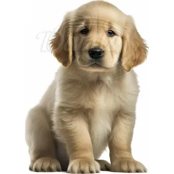 Textilní nažehlovací páska Dante Nažehlovačka Zlatý retrívr štěně - 8 x 12 cm