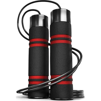 Švihadlo HOP-SPORT Švihadlo se zátěží Hop-Sport ČERNÁ|ČERVENÁ