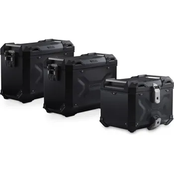 Zavazadlo na motocykl Adventure set TRAX ADV Black. R 1300 GS Adv (24-). BMW top case holder.
