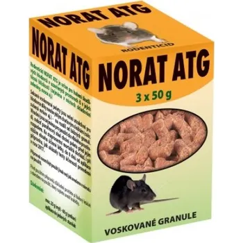 Hubení hlodavce Stopškůdcům Norat ATG 3x50g - voskové granule - rodenticid