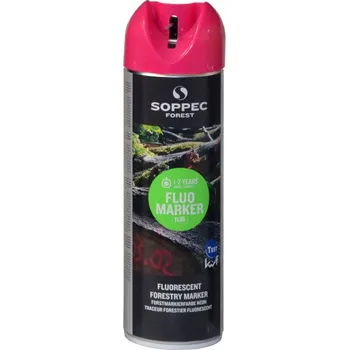 Barva ve spreji Značkovací sprej SOPPEC Fluo Marker, 500ml, růžový