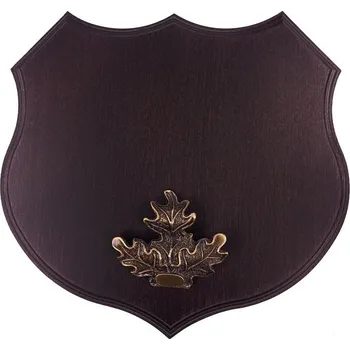 Dřevo Novák Podložka pod trofej č.361 - černá + bronzové litinové krytí