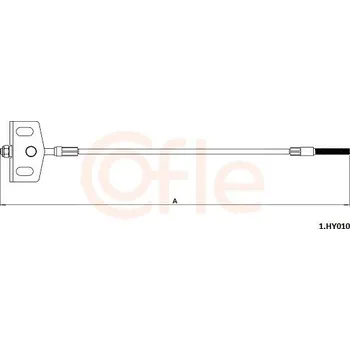 Lanko parkovací brzdy Lanovod parkovací brzdy COFLE 92.1.HY010